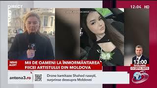 Mii de oameni la înmormântarea fiicei artistului din Moldova