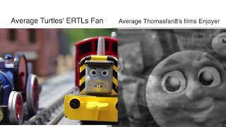 Average Turtles fan vs Average Thomasfan8 Enjoyer