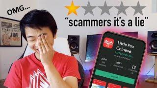I tried the WORST-RATED apps for Chinese (and it didn't work) ...duh