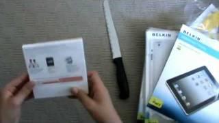 ipad 2 accessories unboxing (smart cover, shell, apple care protection e.c.t)