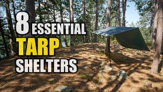 8 ESSENTIAL Tarp Shelters for Camping & Bushcraft