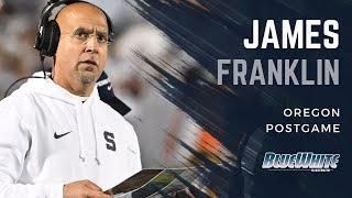 Penn State head coach James Franklin recaps Big Ten Championship game against Oregon