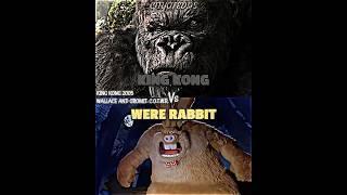 King Kong vs Were Rabbit #wallaceandgromit #kingkong2005 #vsedit #vsbattle #wisedit #wis #debate