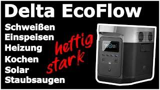 Die stärkste mobile Stromversorgung für Camping Werkstatt und Blackout  | Delta EcoFlow