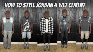 How To Style Jordan 4 Wet Cement Paris Olympics | Outfit Ideas