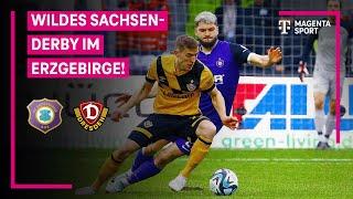 FC Erzgebirge Aue - SG Dynamo Dresden, Highlights mit Live-Kommentar | 3. Liga | MAGENTA SPORT