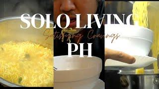 #livingalonediaries : SATISFYING #CRAVINGS #sololivingph #ramen #silentvlog #silentvlogphilippines