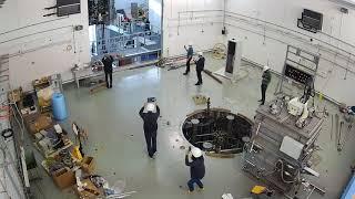 The COMPASS tokamak was removed from the experimental hall - time elapsed video