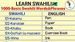 ️1000 Swahili Phrases Part 03 || How to Speak Swahili fluently 