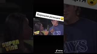 Невероятно крутая реакция бейзболиста