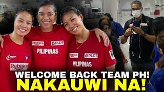 WELCOME BACK TEAM PHILIPPINES! Nakauwi na Sila!