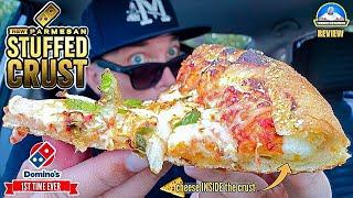 Domino's® Parmesan Stuffed Crust Pizza Review!  | Finally Selling Stuffed Crust! | theendorsement