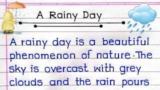 A Rainy Day Essay In English | Essay On A Rainy Day | A Rainy Day Paragraph |