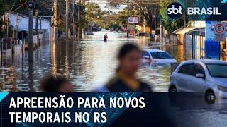 Novos temporais ameaçam a região metropolitana de Porto Alegre | SBT Brasil (15/06/24)