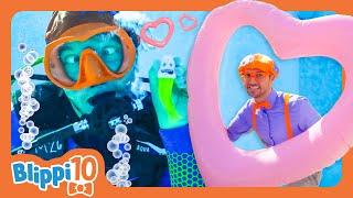 Play Fun and Games! - Blippi Top 10 | Educational Videos for Kids