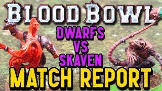 Blood Bowl Match Report - DWARFS vs SKAVEN