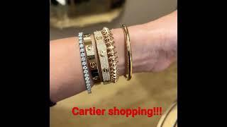 Cartier Shopping #cartierclashbracelet #cartierlovebracelet #diamonds