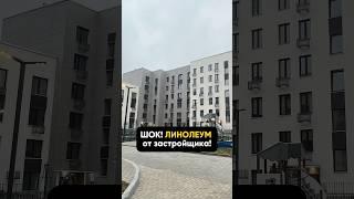 Мы в шоке! Застройщик положил линолеум вместо ламината! #линолеум #ламинат