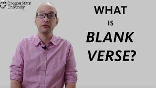 "What is Blank Verse?": A Literary Guide for English Students and Teachers