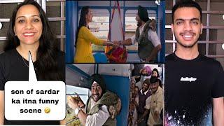 Son Of Sardar Train Comedy Scene || Ajay devgan , sonakshi sinha || Pakistani Reaction