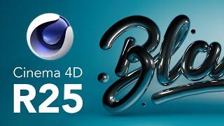 Cinema 4D R25 in Action! 3D letters (Free c4d file)