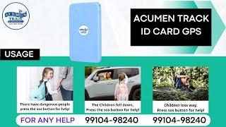 ACUMEN TRACK ID CARD GPS BLUE (HOW TO INSERT SIM CARD )