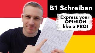 GERMAN B1 Exam WRITING GUIDE - Deutsch Goethe B1 Schreiben