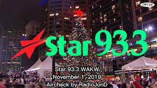 Aircheck: From The Vault of RadioJonD // Star 93.3 WAKW (November 1, 2019) (YT Cut)