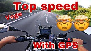 Voge 300 ds Top speed with GPS | Alps rider | 4k | #topspeed #motovlog #300DS #4k