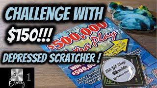 Challenge Accepted! Playing $150 in the NEW Extra Play Tickets with our friend Depressed Scratcher!