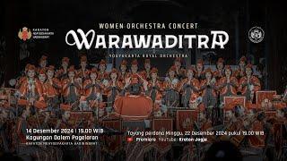 [Siaran Tunda] WARAWADITRA:  Women Orchestra Concert – Yogyakarta Royal Orchestra