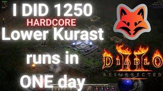 I DID 1250 LK RUNS IN 1 DAY - Diablo 2 resurrected