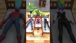 Hero's Not Letting Hulk Relax  #animatedshort #spiderman  #shorts