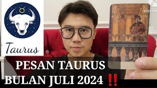 RAMALAN TAURUS BULAN JULI 2024 ‼️PESAN PENTING MU ADA DISINI KEUANGAN ASMARA KARIR !!