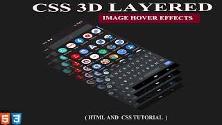 CSS 3D  Layer  Image Hover Effect || Pure CSS  Image layer Hover Effect Using html and css