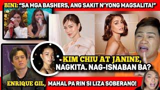 KIM AT JANINE, NAG-ISNABAN?  ENRIQUE, GRABE PA RIN KAY LIZA SOBERANO!BINI AIAH, NAIYAK SA BASHERS!