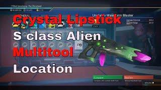 Rare Purple Crystal Lipstick S class Alien Multitool. Found by lavalamp64. No Man's Sky.