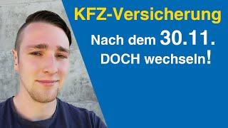 KFZ Versicherung – Sonderkündigungsrecht | nach dem 30.11. wechseln