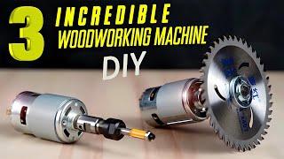 3 AMAZING woodworking machine diy