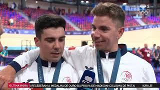 Iúri Leitão e Rui Oliveira campeões olímpicos Madison | Jogos Olímpicos - Paris 2024 | Entrevistas