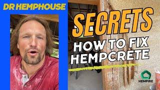 HOW TO FIX A LOOSE OR A CRACKED HEMPCRETE (HEMPLIME) WALL