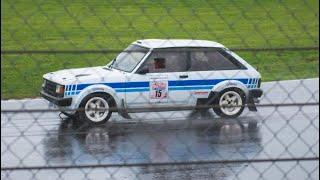 Big spin at Rallyday 2018 in a Talbot Sunbeam rally car @ Castle Combe