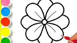 STEP BY STEP FLOWER DRAWING ||HOW TO DRAW A FLOWER || FLOWER DRAWING EASY STEP BY STEP