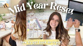 Mid Year Life Reset: Let's get back on track! (goal setting, cleaning, bujo set-up, & monthly favs)