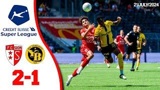 Sion - YB 2-1 Highlights Swiss Super League