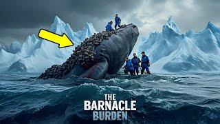 A majestic whale freed from its barnacle burden in a heart stopping rescue