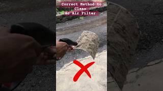 Correct method to Clean AC Air filter | How to Cleaning Air Conditioner Filter at Home  #accleaning