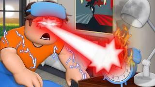 He Woke Up With SUPER POWERS! (A Roblox Movie!)