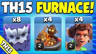 FURNACE + GROUND SPAM = WOW!!! TH15 Attack Strategy (Clash of Clans)