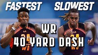 Slowest & Fastest WR 40-Yard Dash Times Since 2010!